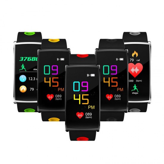 Bakeey 0.96' Color Screen IP67 Blood Pressure HR Monitor Fitness Tracker Smart  Watch for IOS Android