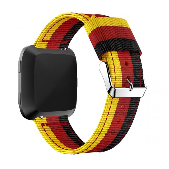 Bakeey Replacement Colorful Woven Nylon Fabric Sport Wristband Strap for Fitbit Versa