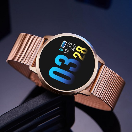 Newwear Q8 Stainless Steel 0.95 inch OLED Color Screen Blood Pressure Heart Rate Smart Watch Newwear Q8 Stainless Steel 0.95 inch OLED Color Screen Blood Pressure Heart Rate Smart Watch