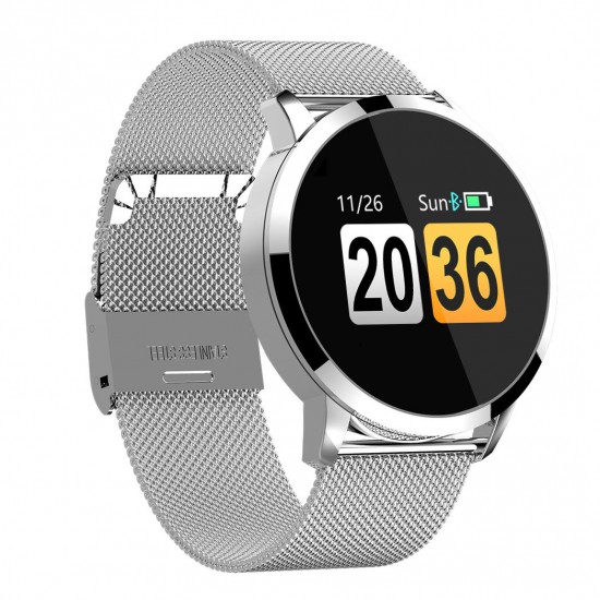 Newwear Q8 Stainless Steel 0.95 inch OLED Color Screen Blood Pressure Heart Rate Smart Watch Newwear Q8 Stainless Steel 0.95 inch OLED Color Screen Blood Pressure Heart Rate Smart Watch