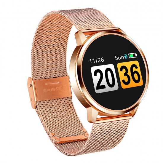 Newwear Q8 Stainless Steel 0.95 inch OLED Color Screen Blood Pressure Heart Rate Smart Watch Newwear Q8 Stainless Steel 0.95 inch OLED Color Screen Blood Pressure Heart Rate Smart Watch