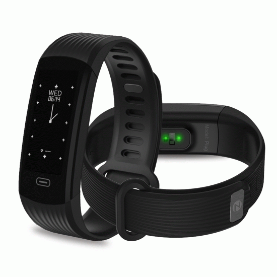 Zeblaze Plug Real-time Heart Rate Sleep Monitor All-day Activity Tracker Stopwatch BT4.0 Smart Watch