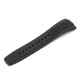 20-26mm Silicone Black Watch Band Strap For Seiko Velatura Watch Replaceable