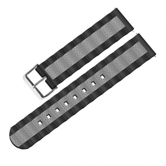 20mm Three-colour Waves Shape Watch Band Strap Replacement for Xiaomi AMAZFIT Bip Pace Youth