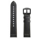 22mm Silica gel Inside External Leather Watch Band Watch Strap for Xiaomi Amazfit 2