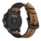 22mm Silica gel Inside External Leather Watch Band Watch Strap for Xiaomi Amazfit 2