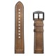 22mm Silica gel Inside External Leather Watch Band Watch Strap for Xiaomi Amazfit 2