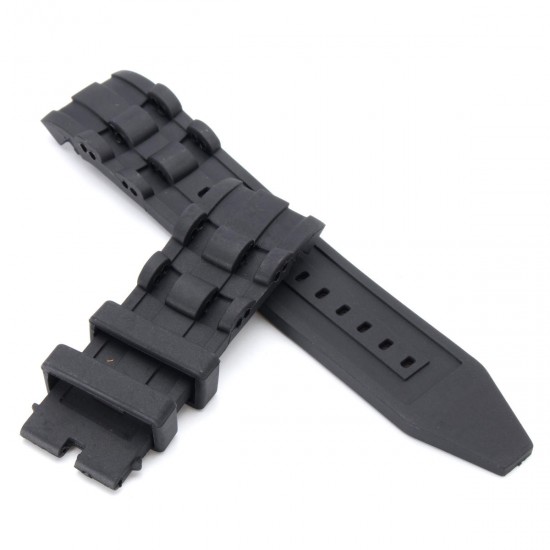 26mm Rubber Black Watch Band Strap For Invicta Pro Diver 6977-6978-6981-6983