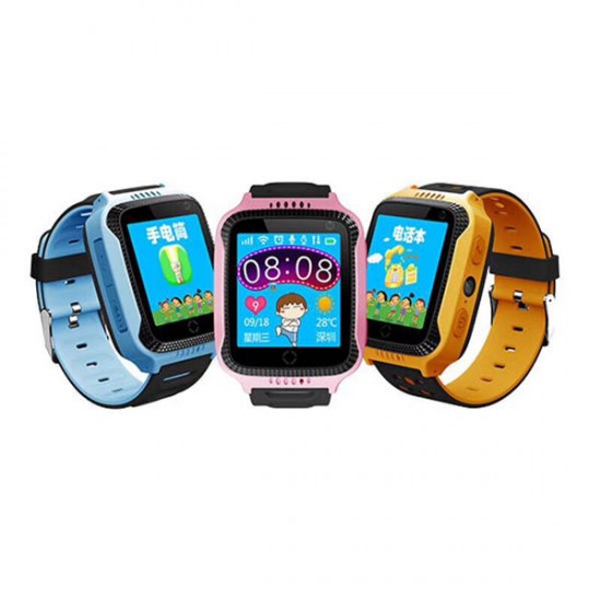 Bakeey 1.44inch Touch Screen SOS GPS LBS LocationTracker Flashlight Pedometer Children Smart Watch