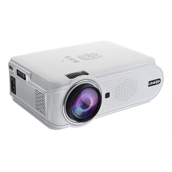 Uhappy U90 Full HD 1080P 7000 Lumens Smart Projector TV Home Theater with Remote Control White
