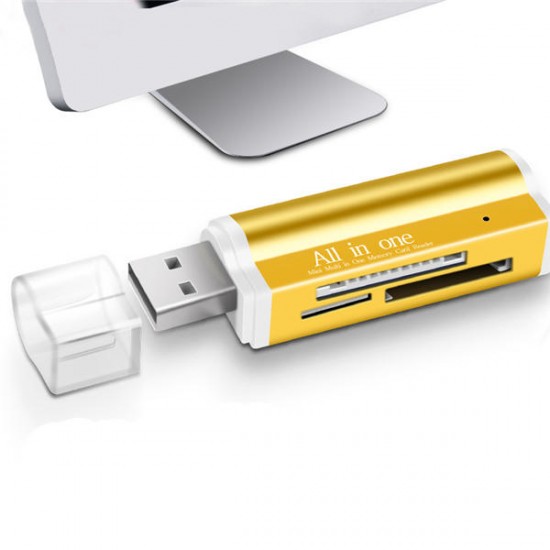 All in One USB 2.0 MS Duo MS Pro Micro SD MS T-Flash High Speed Card Reader