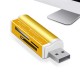 All in One USB 2.0 MS Duo MS Pro Micro SD MS T-Flash High Speed Card Reader