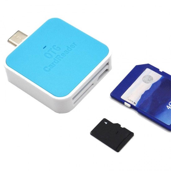Bakeey 2 in 1 Type-c Micro USB TF Falsh Memory Card SD Card Reader OTG for Mobile Phone