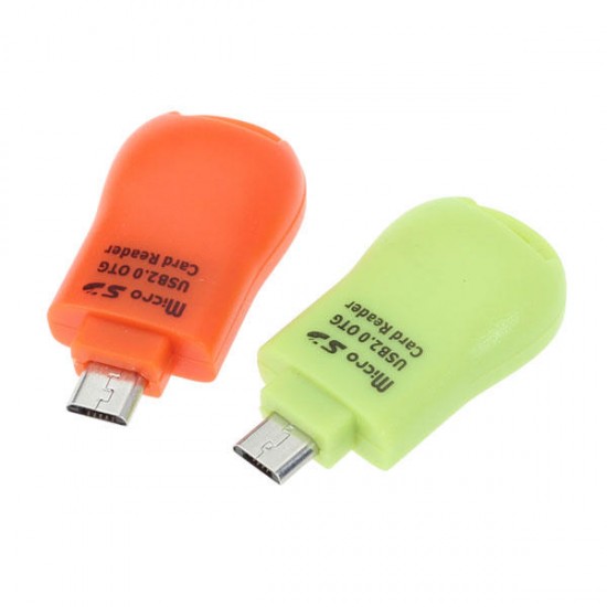 Gourd Shape USB 2.0 Mini Micro USB OTG TF Card Reader