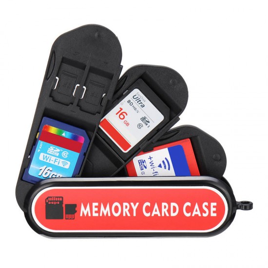 Universal Portable Large Capacity Memory Card TF Card SIM Card Collection Case Storage Box