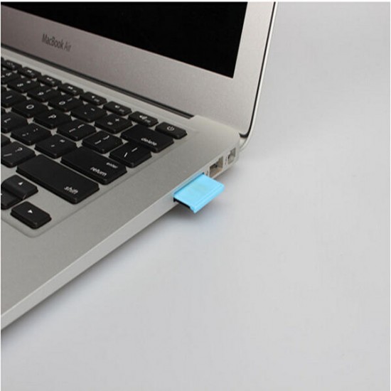 White TF Memory to SD Card Reader Adapter For MacBook Air Pro