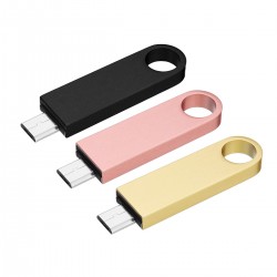 128GB USB 2.0 Flash Drive With Type-C Adapter/OTG Adapter For Smart Phone Laptop Notebook PC Speaker