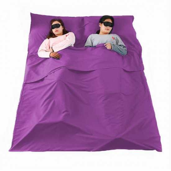 115 x 215cm Camping Sleeping Bag Double Portable Liner Polyester Pongee Sleeping Mat 115 x 215cm Camping Sleeping Bag Double Portable Liner Polyester Pongee Sleeping Mat