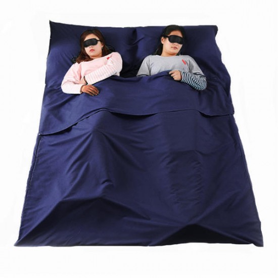 180 x 210CM Double Sleeping Bag Portable Liner Polyester Pongee Folding Travel Sleeping Mat 180 x 210CM Double Sleeping Bag Portable Liner Polyester Pongee Folding Travel Sleeping Mat