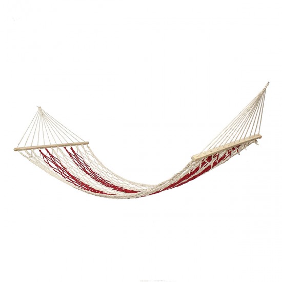 190x80cm Outdoor Camping Hammock Cotton Rope Swing Hanging Bed Garden Patio Max Load 100kg 190x80cm Outdoor Camping Hammock Cotton Rope Swing Hanging Bed Garden Patio Max Load 100kg