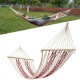 190x80cm Outdoor Camping Hammock Cotton Rope Swing Hanging Bed Garden Patio Max Load 100kg