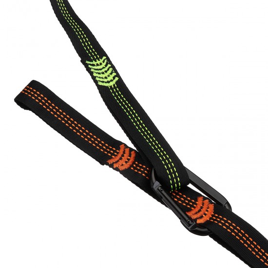 2 Pcs Adjustable Hammock Straps Camping Hiking Hammock Rope Carabiner With Storage Bag 2 Pcs Adjustable Hammock Straps Camping Hiking Hammock Rope Carabiner With Storage Bag