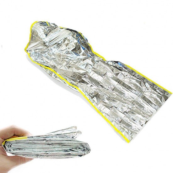 Emergency Sleeping Bag Ultralight Portable Insulation Survival Rescue Outdoor Camping Silver Blanket