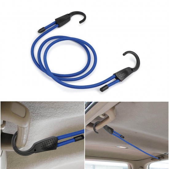 IPRee Elastic Bungee Shock Cord Strap Camping Stretch Plastic Hook Car Luggage Tent Kayak Rope Tie