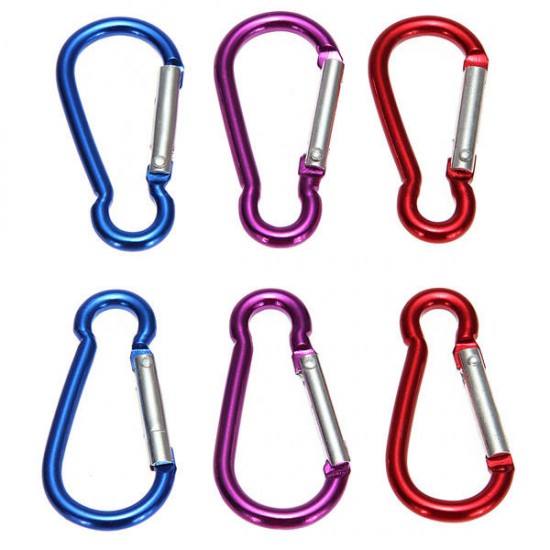 1 Pcs Metal Carabiner Clip Snap Hook Key Ring Chain Buckle For Camping Hiking