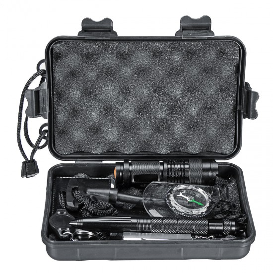 10 In 1 Outdoor Tactical SOS Emergency Survival Tools Kit Multifunctional Equipment Case Camping 10 In 1 Outdoor Tactical SOS Emergency Survival Tools Kit Multifunctional Equipment Case Camping