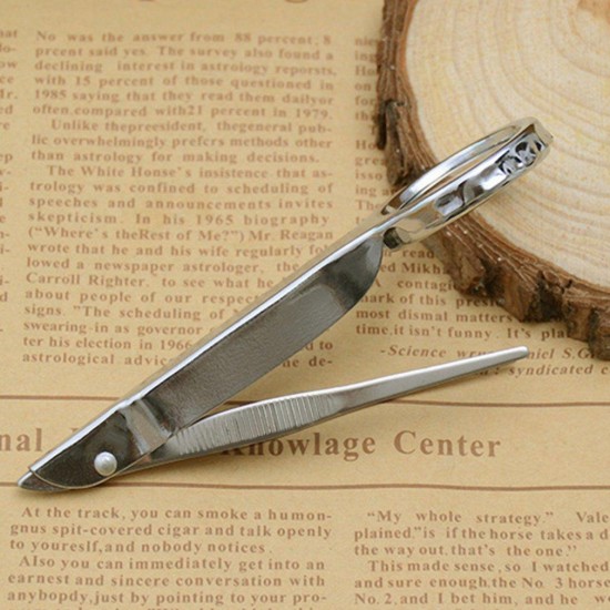 10X EDC Magnifier Multifunctional Tweezer Portable Stainless Steel Magnifying Glass Tool Kits 10X EDC Magnifier Multifunctional Tweezer Portable Stainless Steel Magnifying Glass Tool Kits