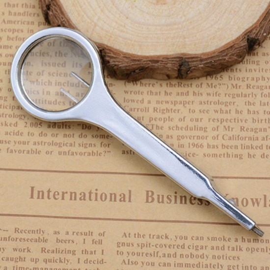 10X EDC Magnifier Multifunctional Tweezer Portable Stainless Steel Magnifying Glass Tool Kits 10X EDC Magnifier Multifunctional Tweezer Portable Stainless Steel Magnifying Glass Tool Kits