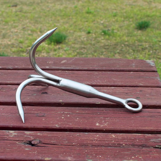 13.5cm Grapping Hook Outdoor Camping Climbing Carabiner Stainless Claw Clasp Survival Accessory 13.5cm Grapping Hook Outdoor Camping Climbing Carabiner Stainless Claw Clasp Survival Accessory