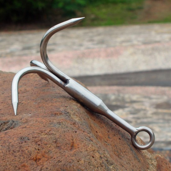13.5cm Grapping Hook Outdoor Camping Climbing Carabiner Stainless Claw Clasp Survival Accessory 13.5cm Grapping Hook Outdoor Camping Climbing Carabiner Stainless Claw Clasp Survival Accessory
