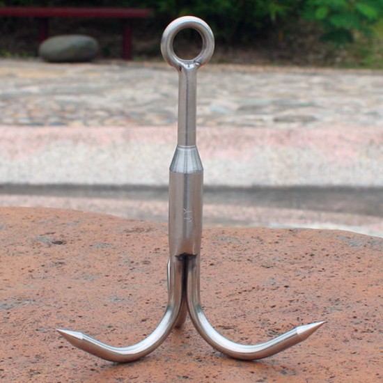 13.5cm Grapping Hook Outdoor Camping Climbing Carabiner Stainless Claw Clasp Survival Accessory