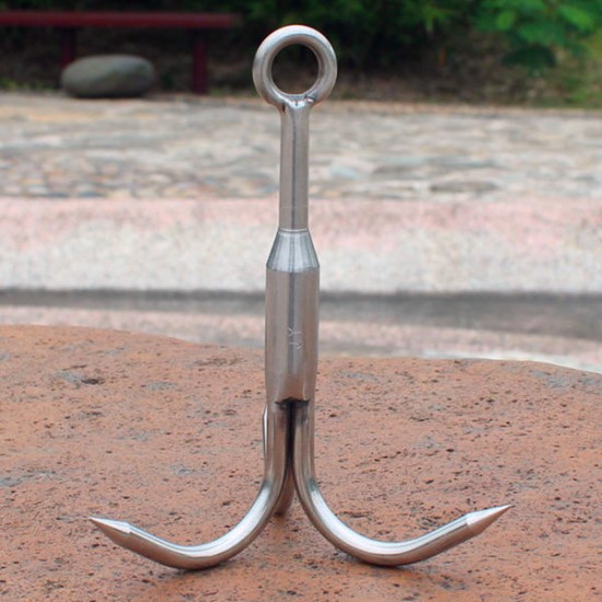 13.5cm Grapping Hook Outdoor Camping Climbing Carabiner Stainless Claw Clasp Survival Accessory 13.5cm Grapping Hook Outdoor Camping Climbing Carabiner Stainless Claw Clasp Survival Accessory