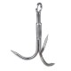 13.5cm Grapping Hook Outdoor Camping Climbing Carabiner Stainless Claw Clasp Survival Accessory 13.5cm Grapping Hook Outdoor Camping Climbing Carabiner Stainless Claw Clasp Survival Accessory