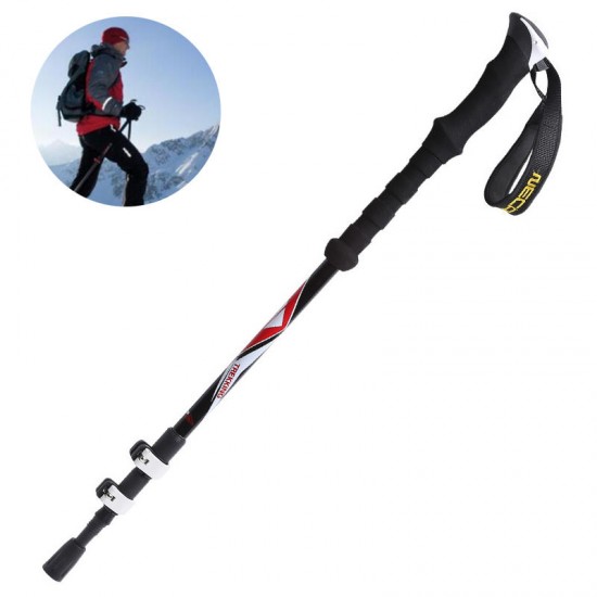 135cm Outdoor Mountaineering Walking Stick Folding Trekking Pole Climbing Crutch Alpenstock Camping Hiking 135cm Outdoor Mountaineering Walking Stick Folding Trekking Pole Climbing Crutch Alpenstock Camping Hiking