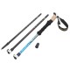 135cm Outdoor Mountaineering Walking Stick Folding Trekking Pole Climbing Crutch Alpenstock Camping Hiking