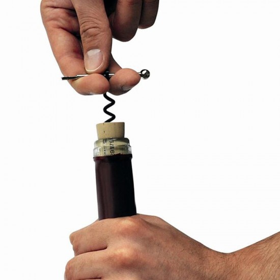 Multifunctional Outdoor Mini EDC EStainless Steel Corkscrew Wine Bottle Opener With Keychain Ring