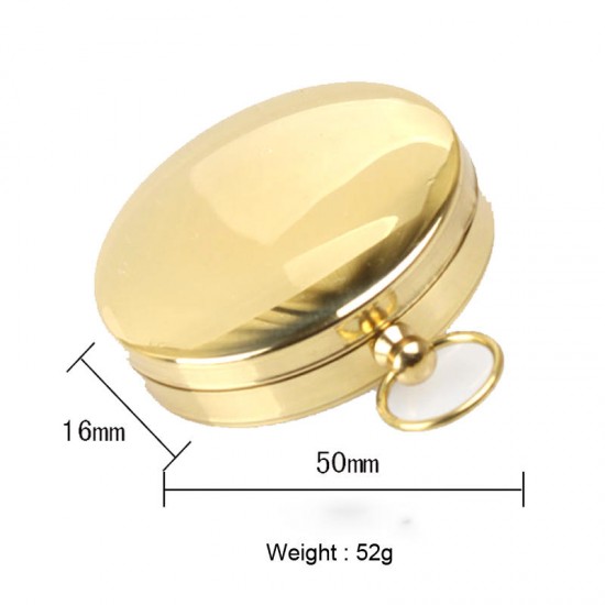Outdoor Portable Brass Pocket G50 Copper Golden Compass Luminous Navigation Flip Outdoor Portable Brass Pocket G50 Copper Golden Compass Luminous Navigation Flip