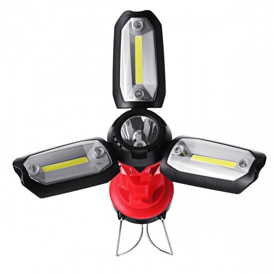 10W LED Camping Tent Light Portable Folding USB Flashlight Lamp 8 Modes Outdoor Emergency Lantern