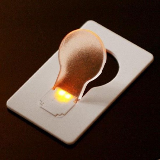 3pcs Portable LED Card Light Pocket Lamp Purse Wallet Emergency Light