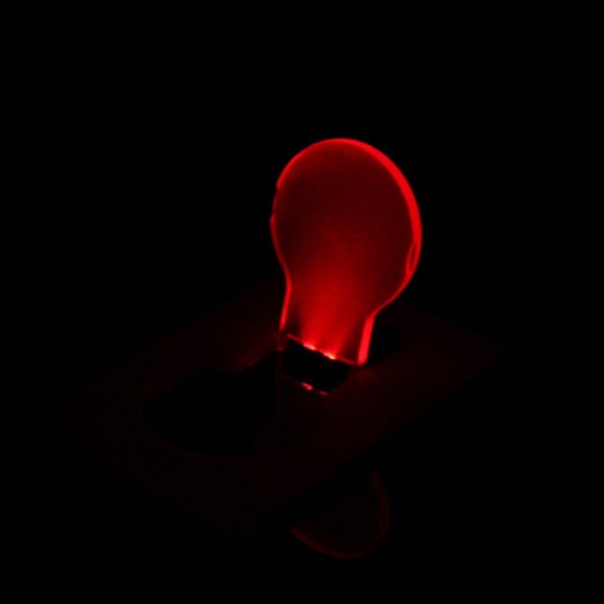 4 Colors LED Card Light Emergency Light Portable Pocket Bulb Lamp Wallet Size