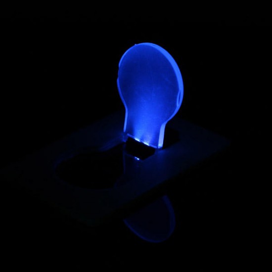 4 Colors LED Card Light Emergency Light Portable Pocket Bulb Lamp Wallet Size