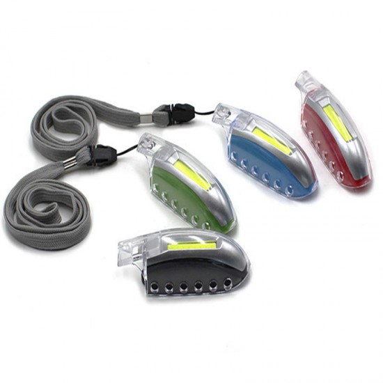 IPRee® 2 in 1 Mini COB LED 3 Modes Keychain Whistle Light Camping Light Emergency Safety Lamp