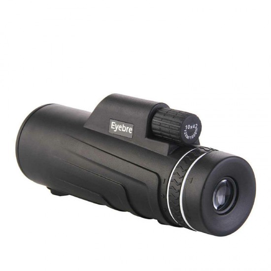 10x42 HD Zoom Monocular Waterproof Telescope Camping Night Vision Bird Watching With Phone Clip