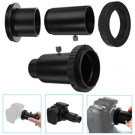 1.25inch Black Extension Tube And Astronomical Telescope Mount Adapter For Canon Camera