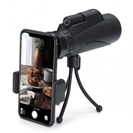 12x50 Outdoor Monocular Optical HD Lens Camping Telescope+Tripod+Mobile Phone Clip 12x50 Outdoor Monocular Optical HD Lens Camping Telescope+Tripod+Mobile Phone Clip