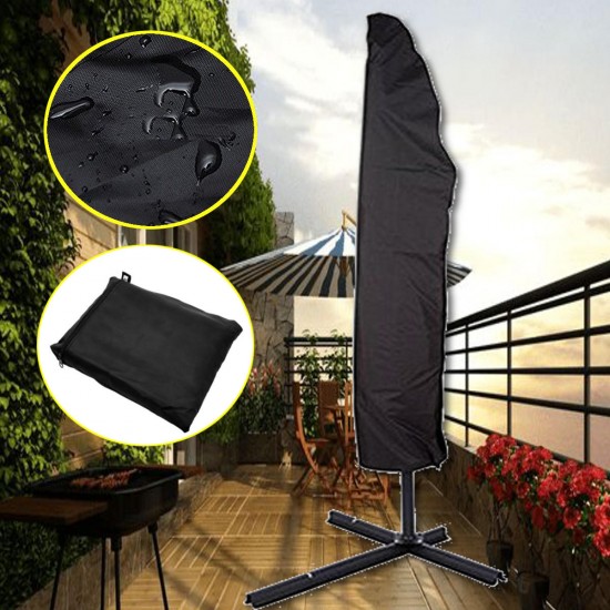 104x27inch Outdoor Garden Parasol Cover Waterproof Anti-UV Rain Umbrella Storage Bag